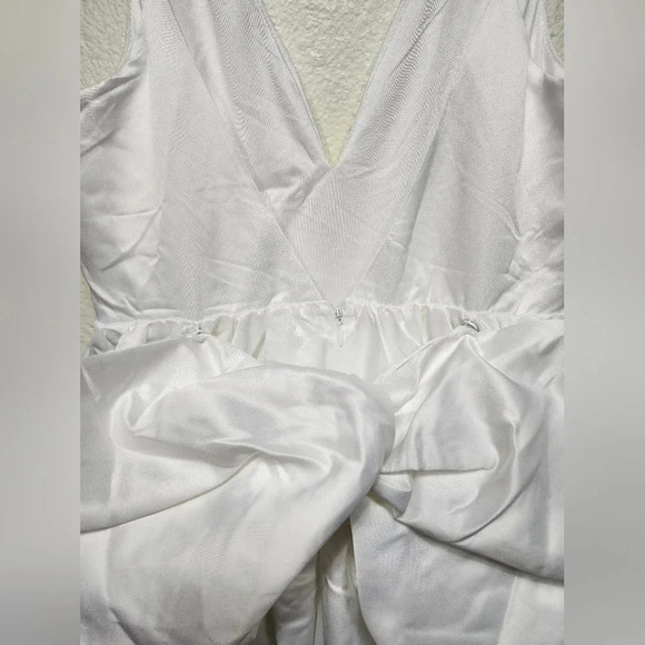 Lulus Blissfully Beloved Ivory Backless A-Line Bow Maxi Dress Wedding Bride - Picture 12 of 12